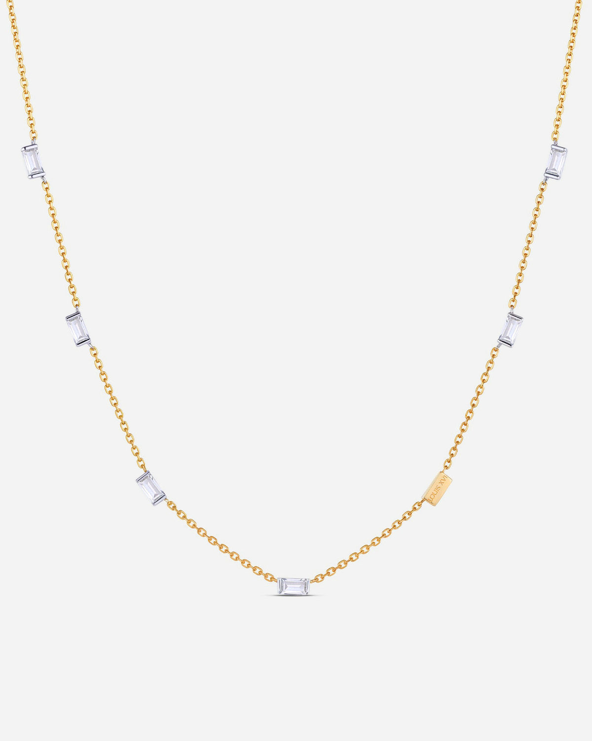 Bicolore Baguette Halskette - 8234000