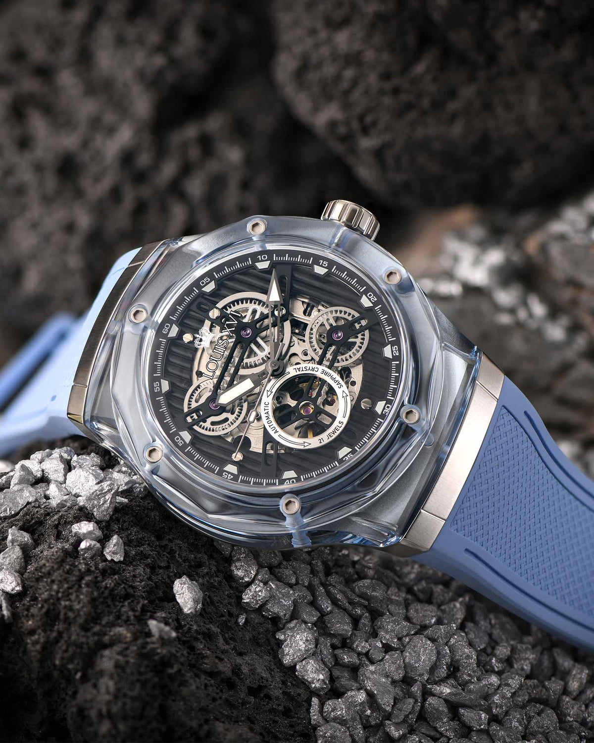La Lumière Verre Automatique Réf. 3823 – Baby Blue