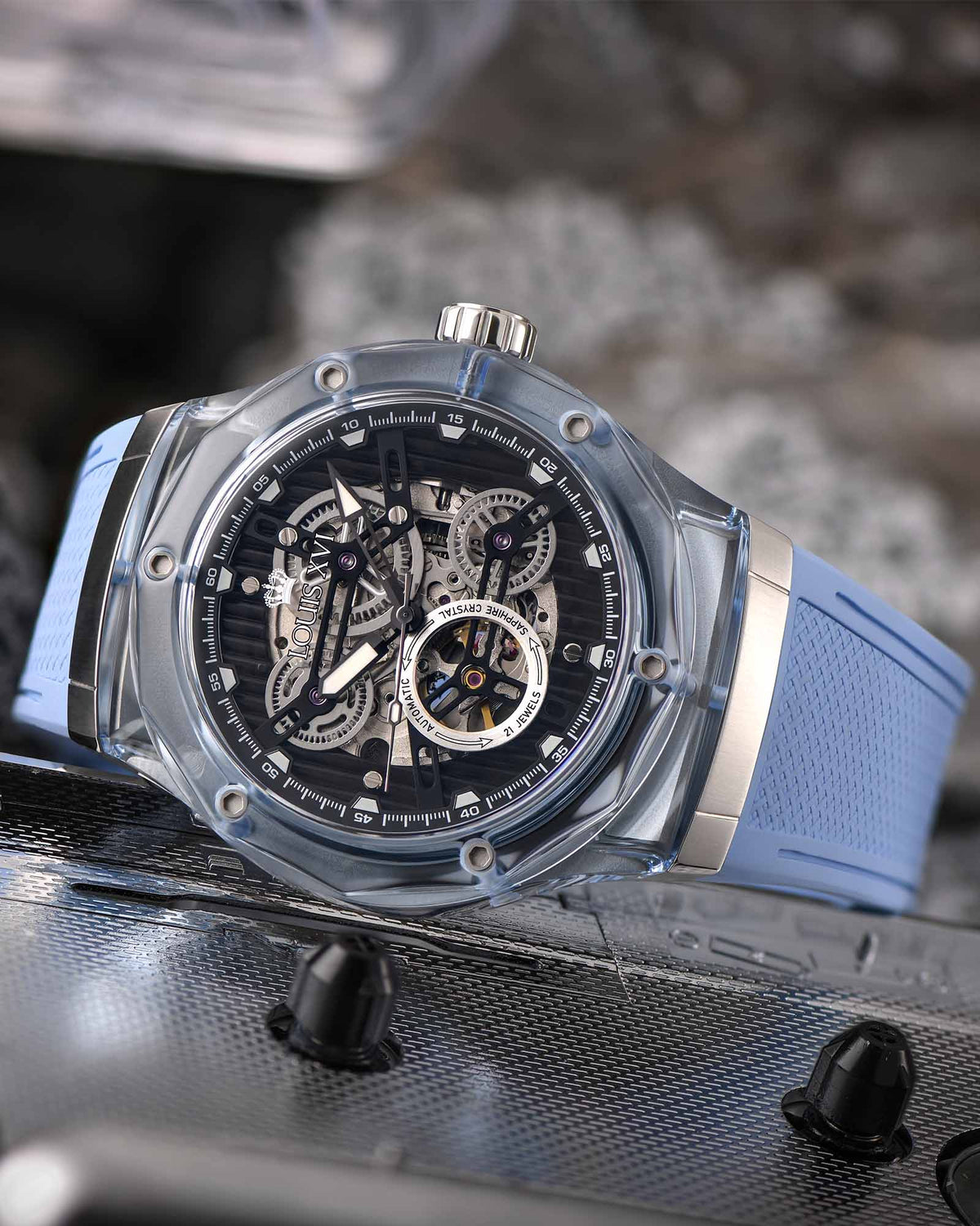 La Lumière Verre Automatique Réf. 3823 – Baby Blue