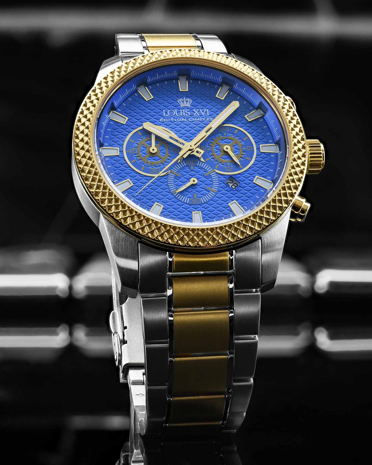 Mirage 3341 Cronografo Bicolore Blu