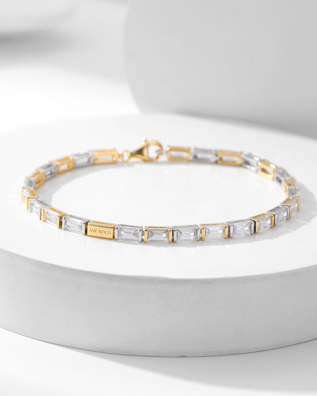 Bicolore Baguette Armband - 8224000