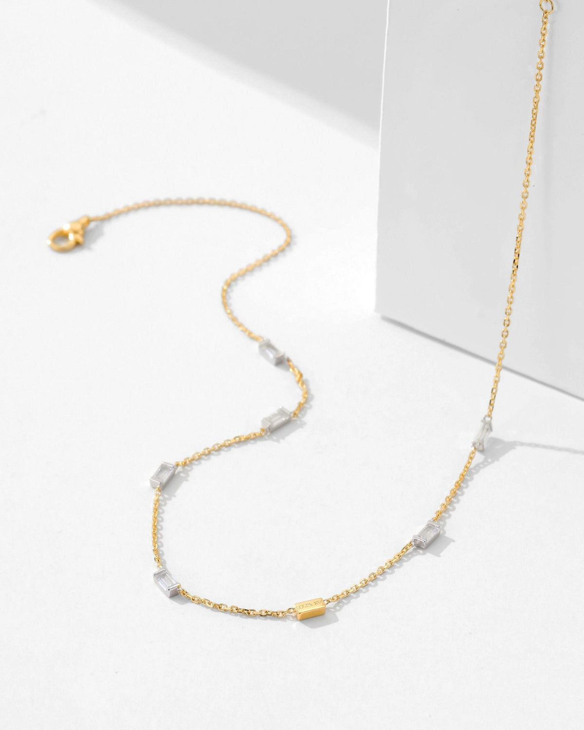Bicolore Baguette Halskette - 8234000