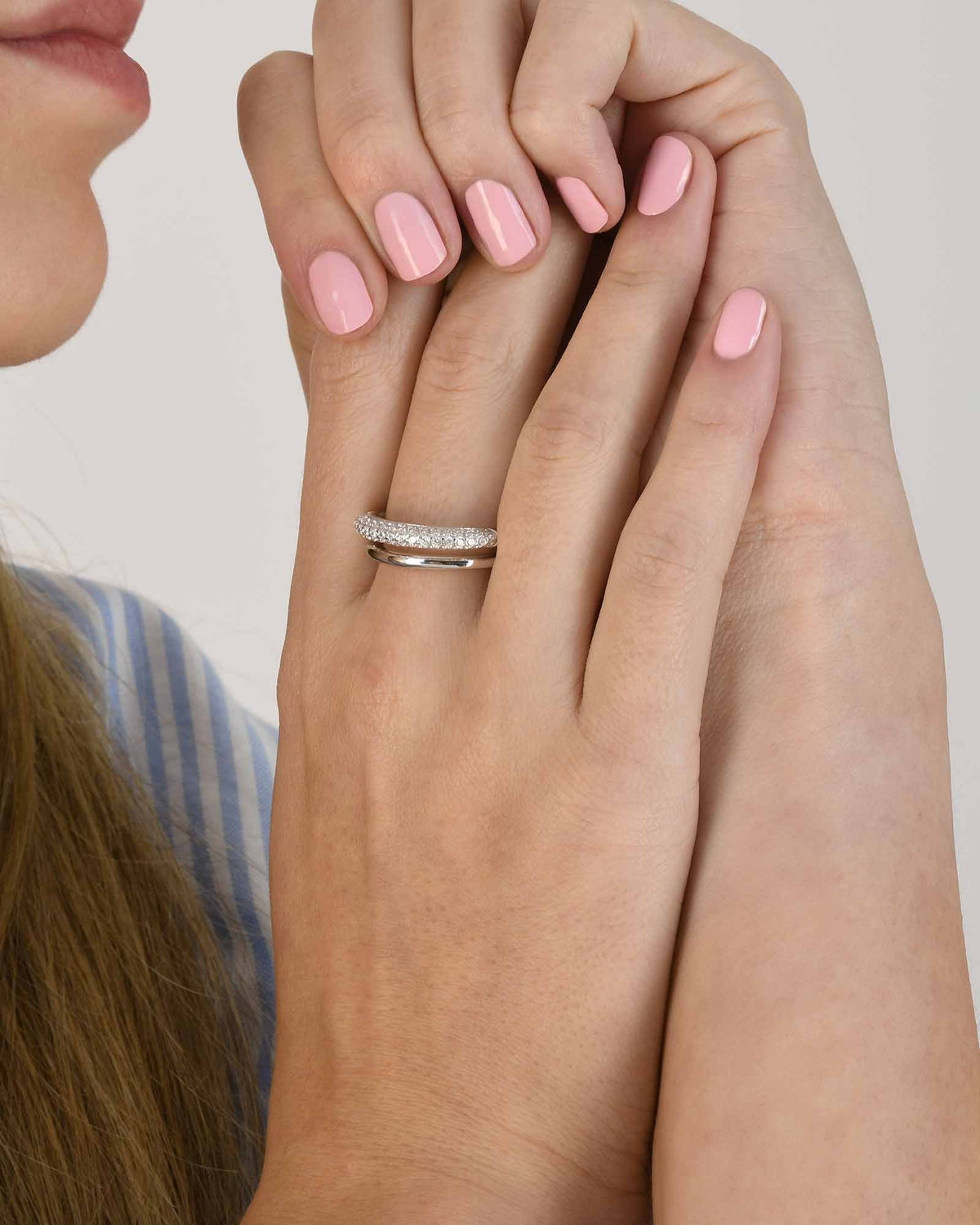 Gouttes Allongées Ring - 8212000