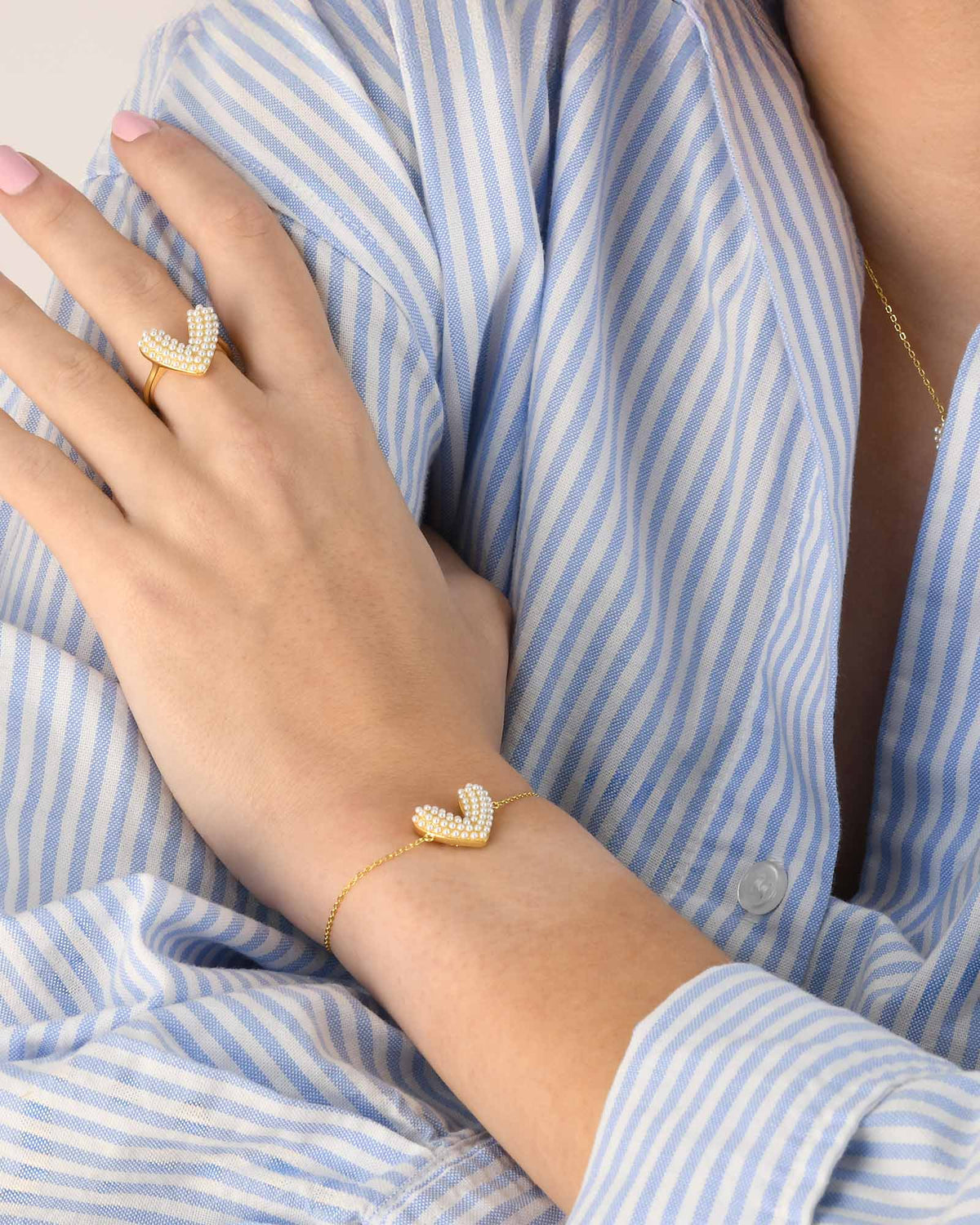Bracciale con Perla a Cuore - 8120000