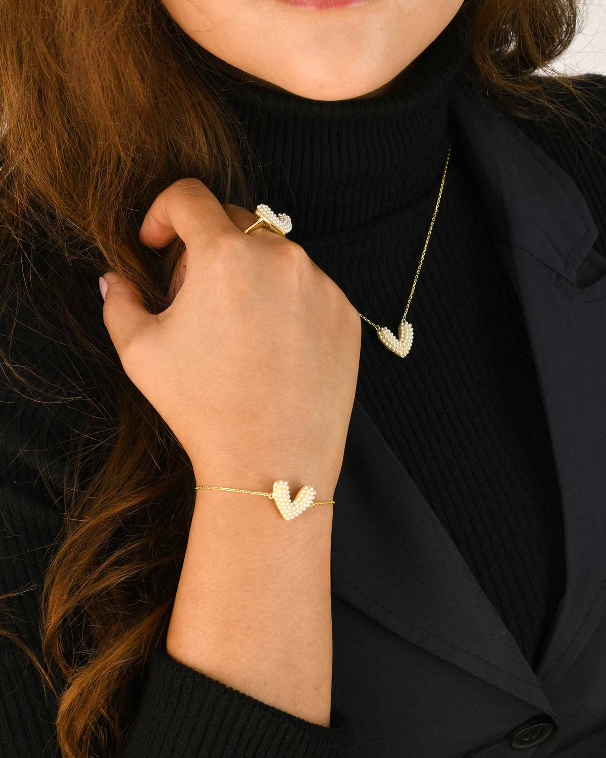 Herz Perle Armband - 8120000