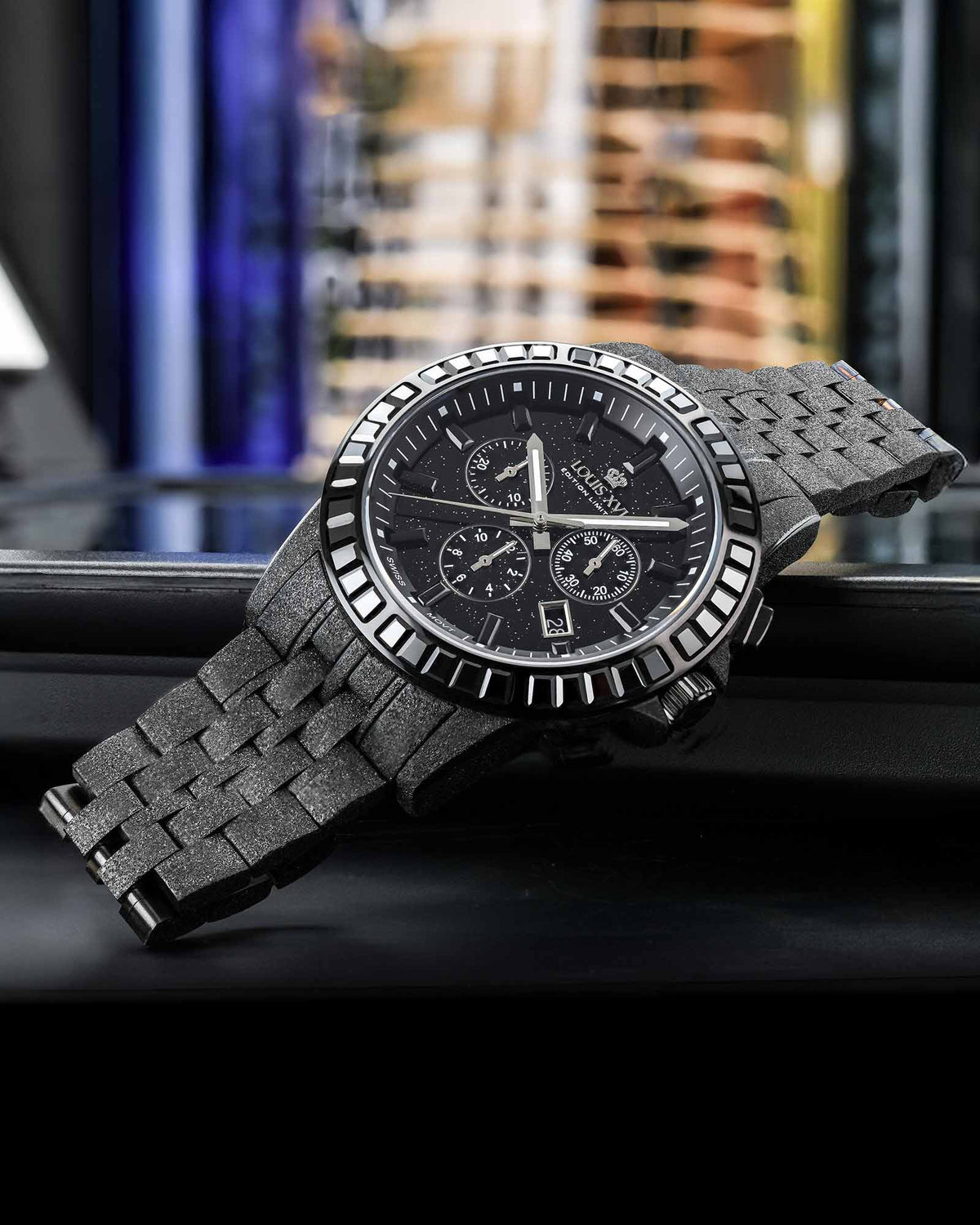 Majesté Givré Iced Out 1184 Caviar Noir - 43mm