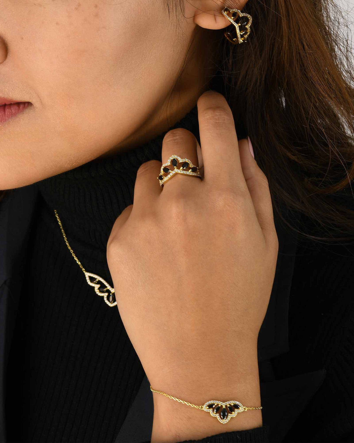 Noir Marquise Ring - 8310300