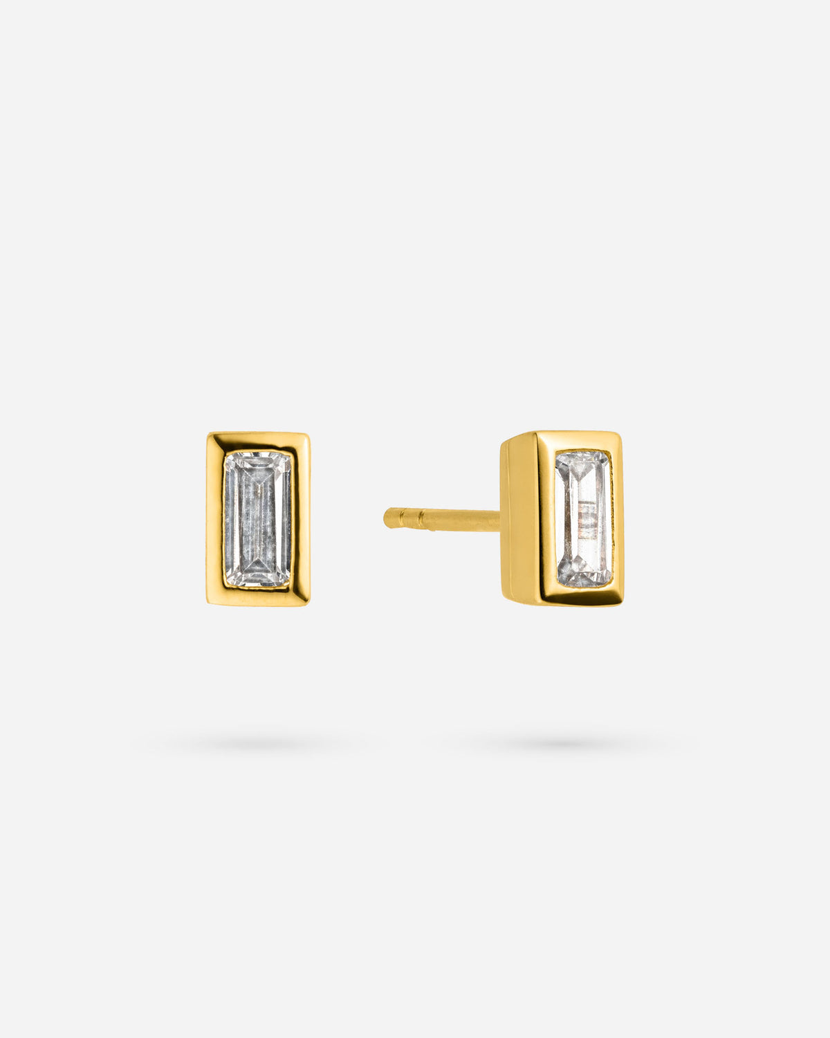 Bicolore Baguette Ohrring - 8240300