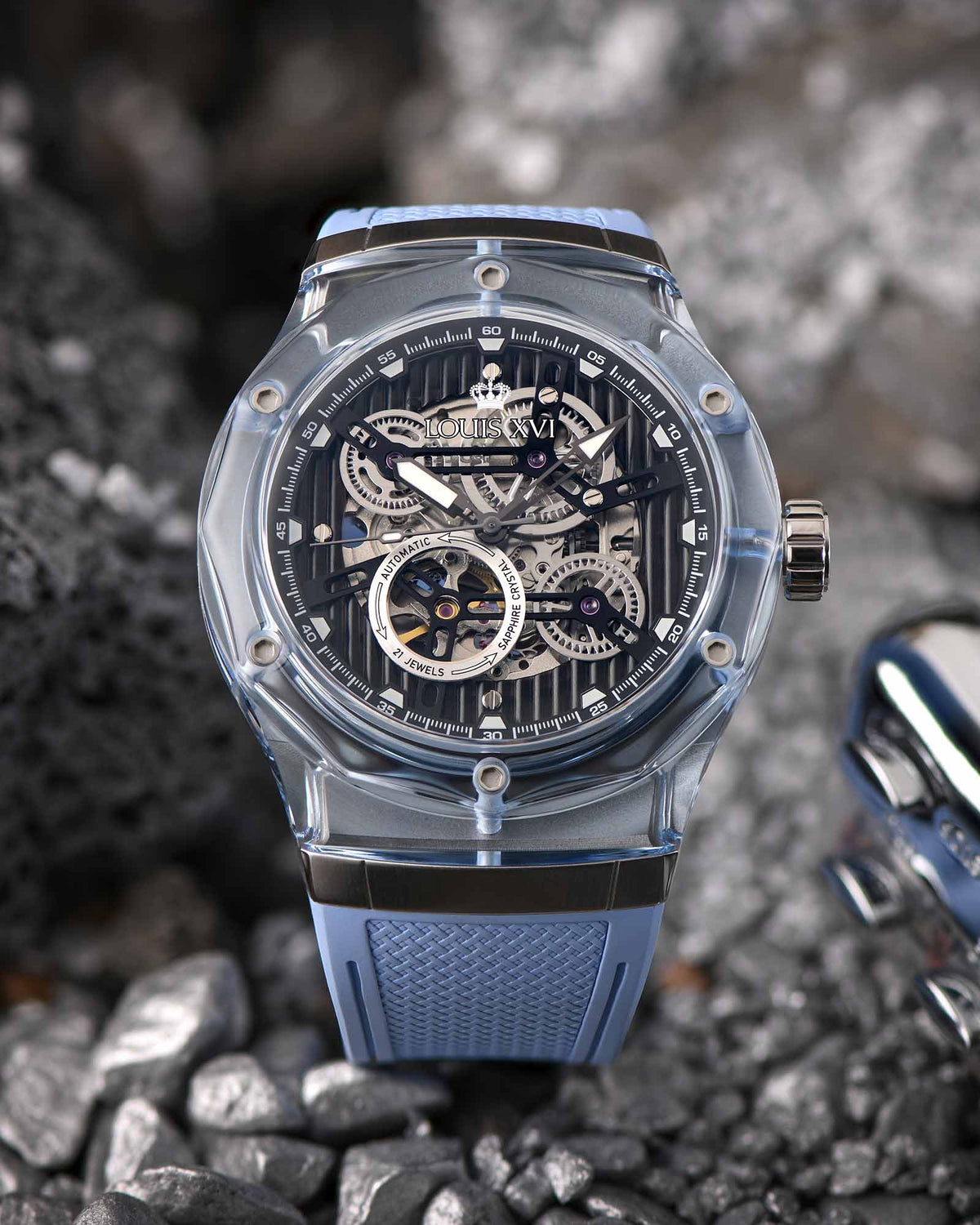 La Lumière Verre Automatique Réf. 3823 – Baby Blue