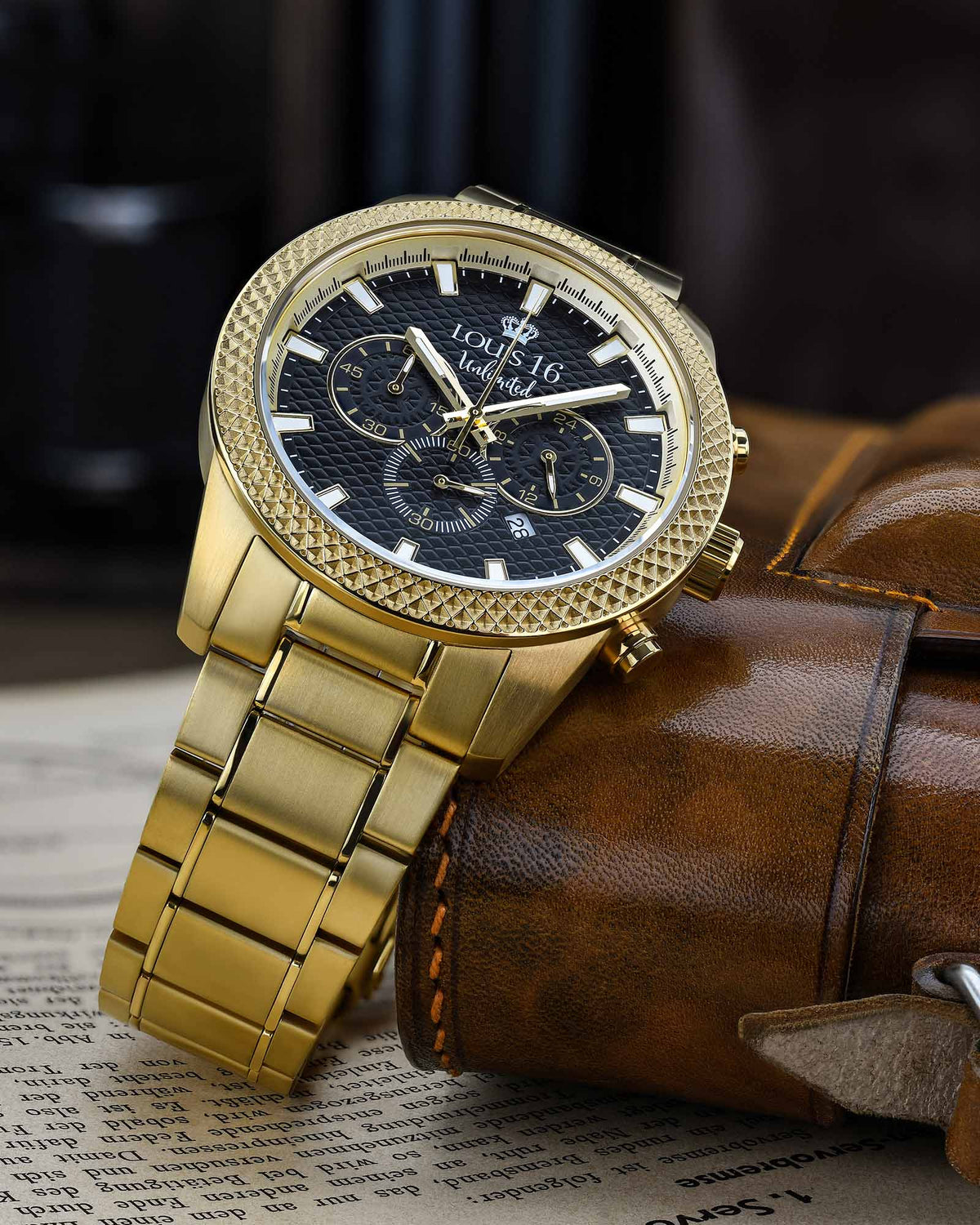 Chronographe Mirage 3300 Or