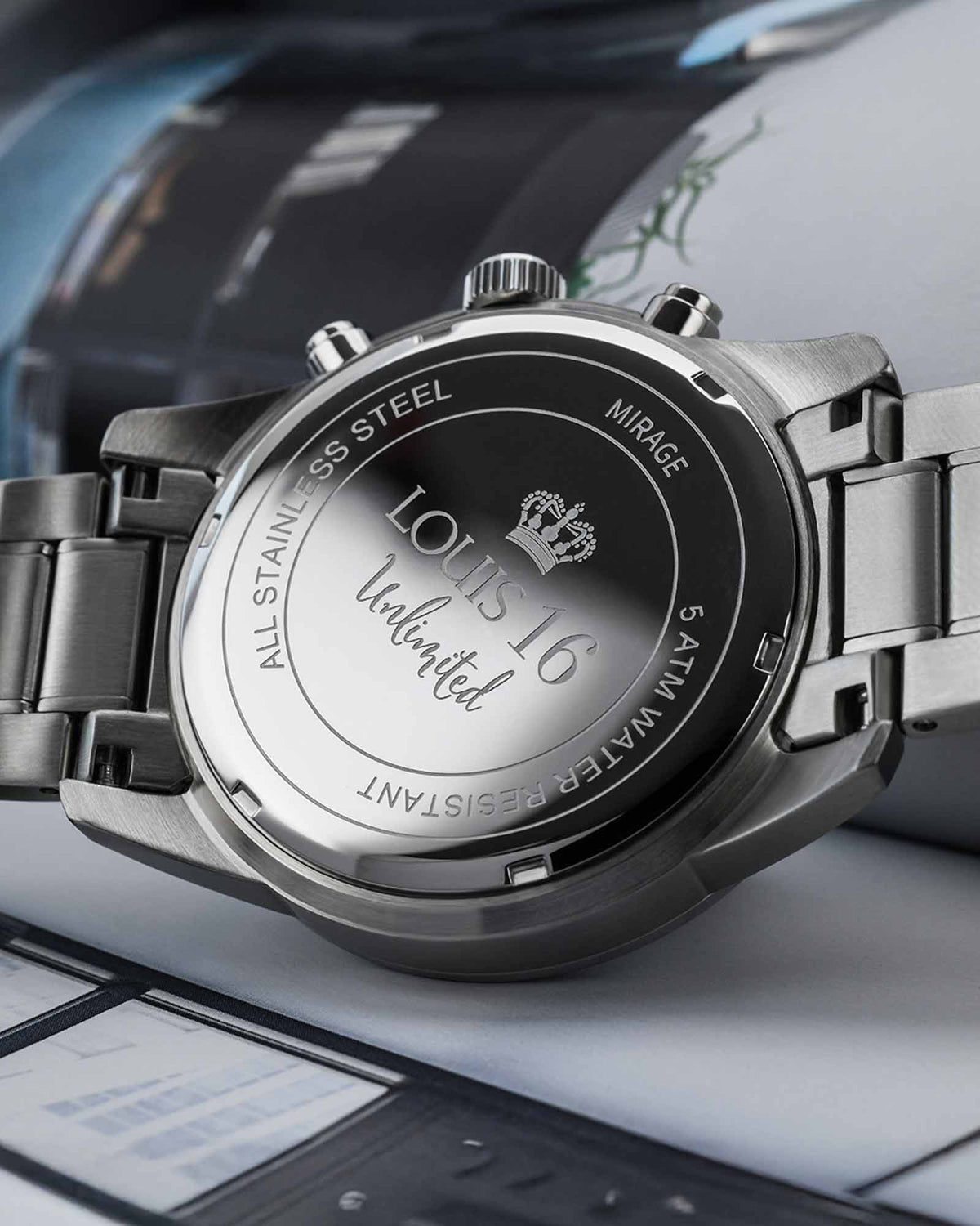 Mirage 3320 Chronographe Argent